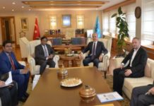 তুরস্কের মন্ত্রীর সঙ্গে বাংলাদেশের রাষ্ট্রদূতের সৌজন্য সাক্ষাৎ