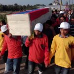 অশ্রুজলে শেষ বিদায় ইউপিডিএফ নেতা মিঠুন চাকমার