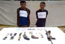 রামগড়ে অত্যাধুনিক অস্ত্রসহ ২ সন্ত্রাসী আটক