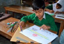 লামায় রং তুলির আঁচড়ে ভাষা শহীদদের স্মরণ