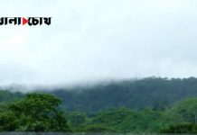 বান্দরবানের পাহাড়ে মেঘ-বৃষ্টির লুকোচুরি