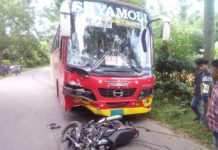 খাগড়াছড়িতে বাস-মোটরসাইকেল মুখোমুখি সংঘর্ষে নিহত ১