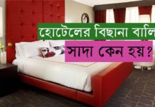 হোটেলের বিছানা বালিশ সাদা কেন হয় জানেন?