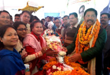 ফুলেল শুভেচ্ছায় সিক্ত ষষ্ঠবারের মতো নির্বাচিত এমপি বীর বাহাদুর