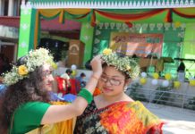 বসন্তবরণে মাতলো বান্দরবান সরকারি কলেজ