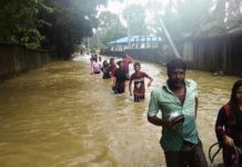 ছবিতে দেখুন বান্দরবানের বন্যার ভয়াল রুপ