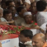 শহীদ মিনারে সাদেক হোসেন খোকার কফিনে শেষ শ্রদ্ধা