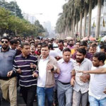 খালেদা জিয়ার জামিন না হওয়ায় রাজধানীতে বিএনপির বিক্ষোভ