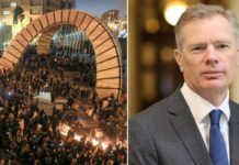 তেহরানে খামেনির বিরুদ্ধে বিক্ষোভ থেকে ব্রিটিশ রাষ্ট্রদূত আটক