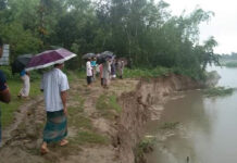 কিশোরগঞ্জে নদী ভাঙনের ঝুঁকিতে ৫ শতাধিক পরিবার