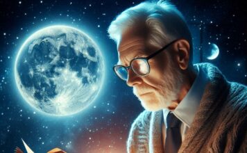 চশমা এলো কখন, কোথা থেকে? a man reading a book